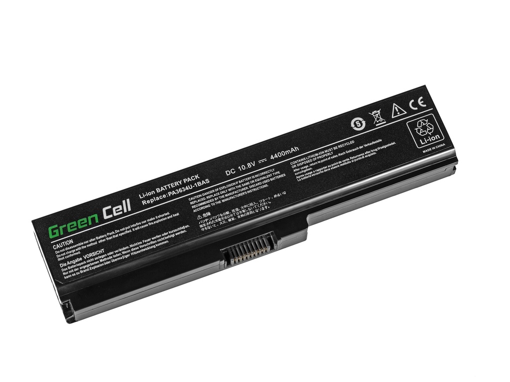 Green Cell Battery for Toshiba Satellite A660 A665 L650 L650D L655 L670 L670D  PA3634U-1BRS / 11,1V 4400mAh