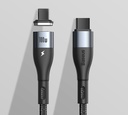 Baseus Zinc USB Type C - USB Type C magnetic data charging cable Power Delivery 100 W 1,5 m black (CATXC-Q01)