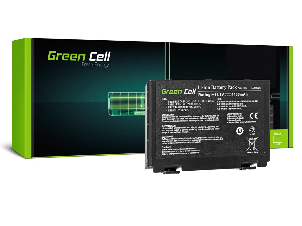 Батерија Green Cell за Asus A32-F82 K40 K50 K60 K70 / 11,1V 4400mAh