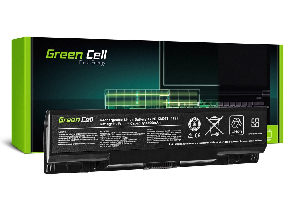 Батерија Green Cell за Dell Studio 17 1735 1736 1737 / 11,1V 4400mAh