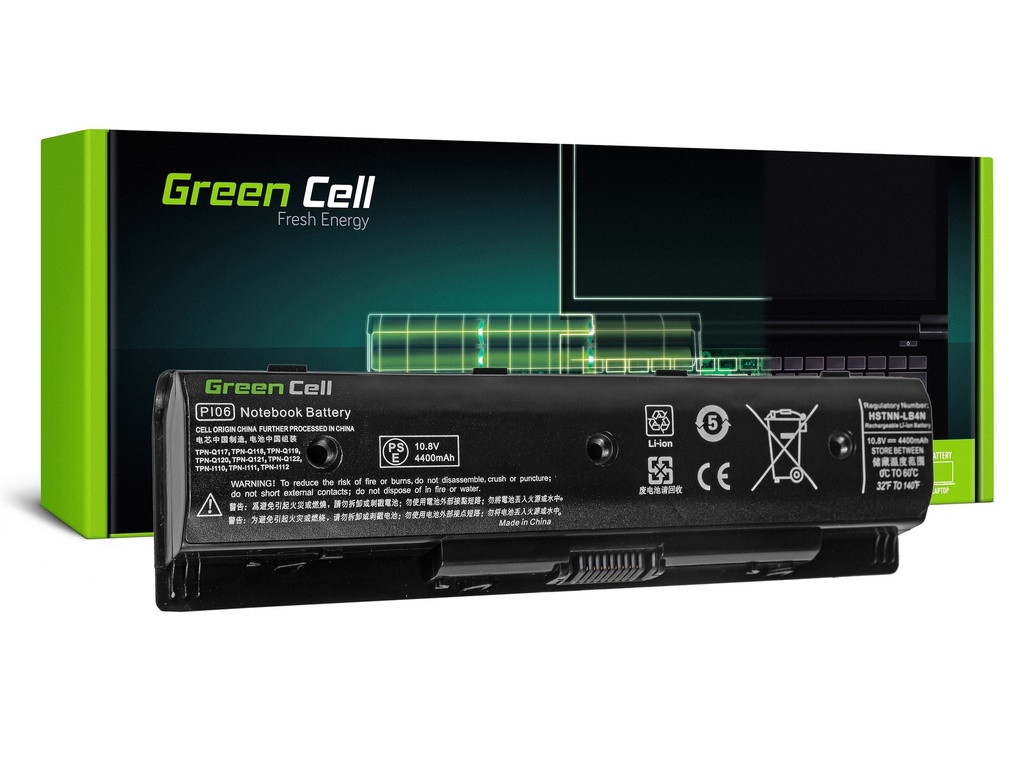 Батерија Green Cell за HP Pavilion 14 15 17 Envy 15 17 / 11,1V 4400mAh