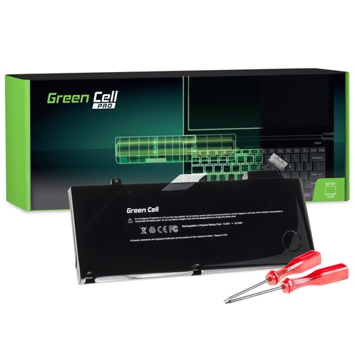 [GCL.AP06PRO] Батерија Green Cell PRO за Apple Macbook Pro 13 A1278 (средина на 2009 година, средина на 2010 година, почеток на 2011 година, крај на 2011 година, средина на 2012 година) / 10,95V 5800mAh